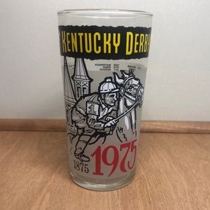 1975 Official Kentucky Derby Churchill Downs Mint Julep Glass